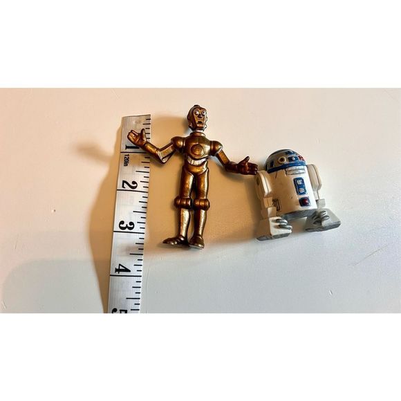 Vintage Droids Cartoon R2-D2 & C-3PO PVC 1986 Star Wars Lucasfilms Set Of 2 - Picture 7 of 9